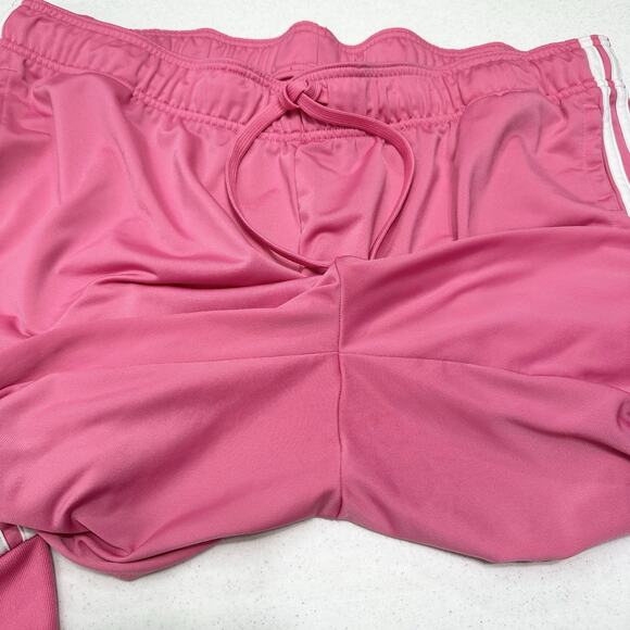 Adidas Pants Womens 3X Jogger Track Pant Bubblegum Pink Stripes Lounge Athletic - Picture 14 of 14